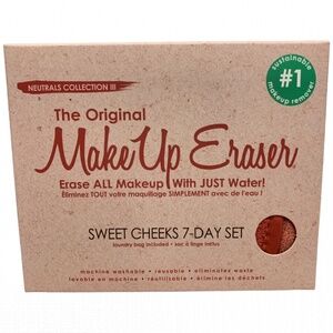 The Original MakeUp Eraser Sweet Cheeks 7 Day Set with Laundry Bag Pink NWB